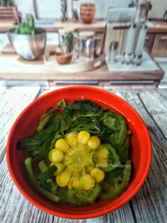 Foto resep 213. Sayur Bening Bayam Oyong / Gambas Jagung