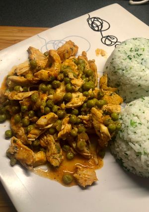 Zöldborsós csirketokány recept fotója