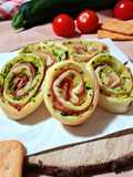 Girelle di sfoglia con zucchine e prosciutto cotto 🍥