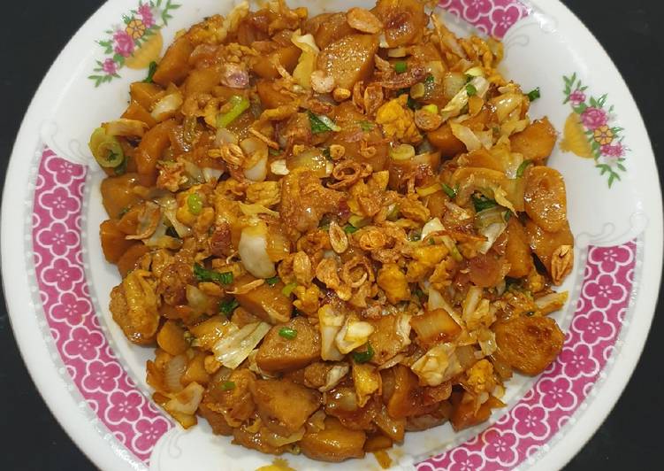 Tumis Bakso Telur Orak-Arik