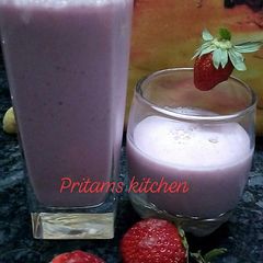 A picture of Strawberry shake.