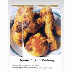 A picture of Ayam bakar padang.