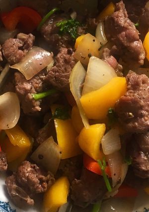 Hình của món Bò lúc lắc.