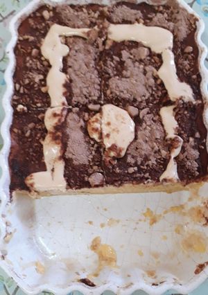 Una foto de Postre de flan y vainilla