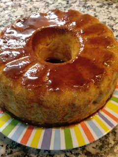 Una foto de Flan de queso y leche condensada