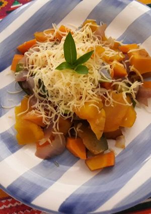 Una foto de Verduras salteadas