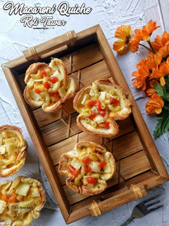 Foto resep Macaroni Quiche Roti Tawar
