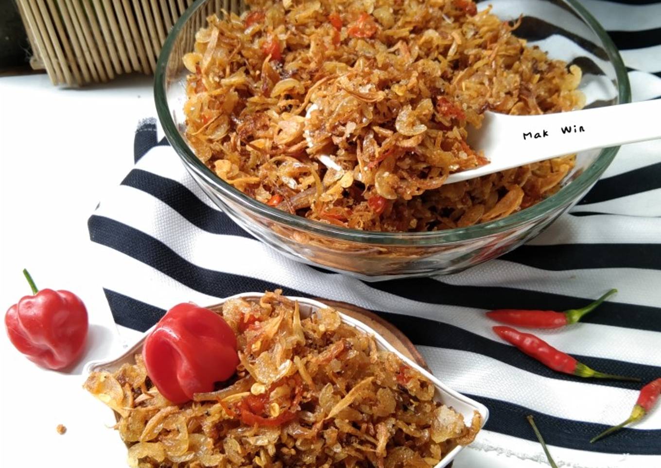 Abon rebon bawang goreng