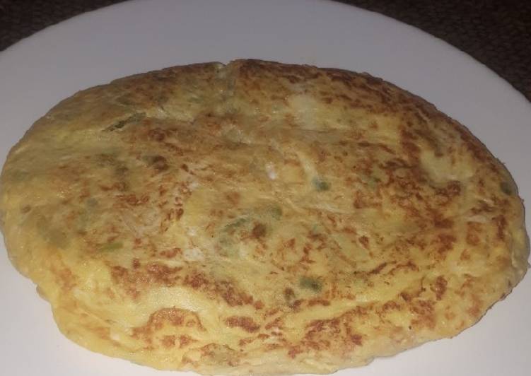 Tortilla de calabacín y queso fresco (dieta)