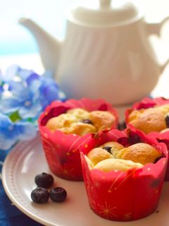 Foto resep Simple Blue berry cream chese cup cake