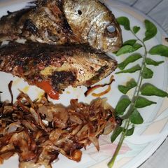 A picture of Fried fish.