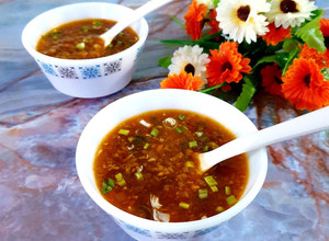 A picture of Hot and Sour Soup.