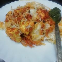 A picture of Paneer Biryani Dum.