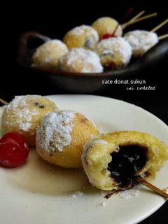 Foto resep Sate Donat Sukun Isi Cokelat