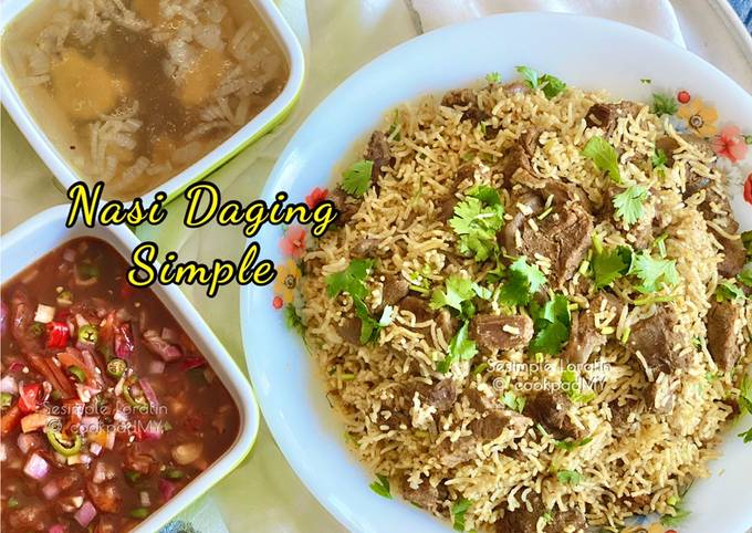 Nasi Daging Simple