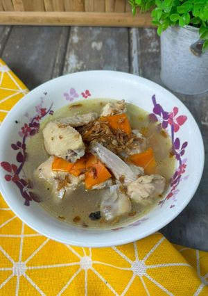 Gambar Sup ayam kampung simple