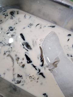 Foto resep 14.1#39 Grass Jelly Milk