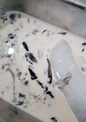 Foto resep 14.1#39 Grass Jelly Milk