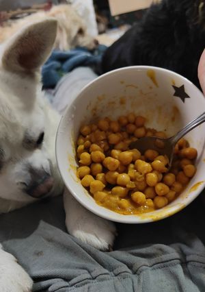 Una foto de Chana Masala con Leche de Coco
