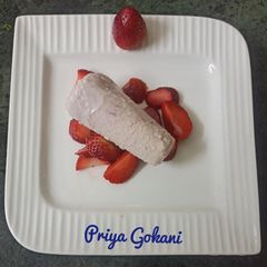 A picture of Strawberry Kulfi...Valentine's day special.