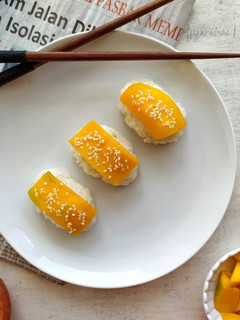 Foto resep Manggo Sticky Rice A la Sushi