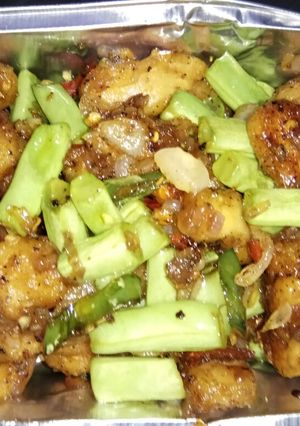 Foto resep Tumis Buncis & Nugget Lada Hitam
