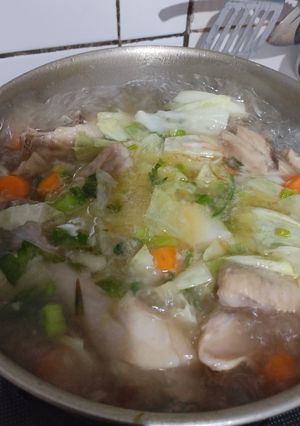 Foto resep SOP ayam sayur