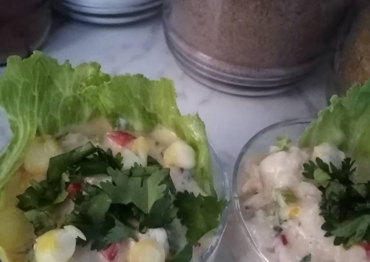 Cebiche con leche de tigre