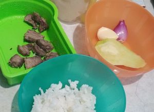 Foto resep MPASI Day 1 : Bubur daging labu