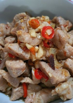 Foto resep Tumis Daging Babi Cabe Wijen ♥️ #nonhalal