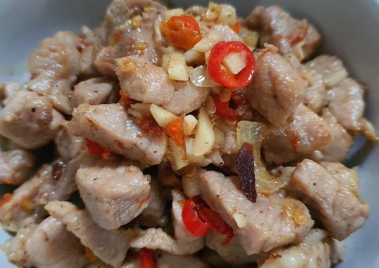 Resep Tumis Daging Babi Cabe Wijen ♥️ #nonhalal, Menggugah Selera