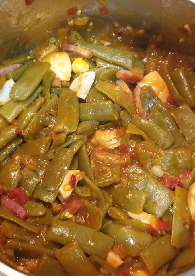 Una foto de Judías verdes en salsa