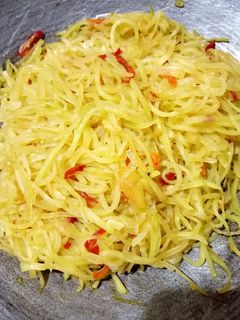 Foto resep Tumis pepaya muda pedas