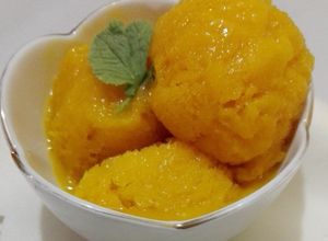 Una foto de Sorbete de mango