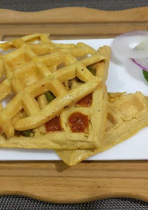 A picture of Besan's waffle.