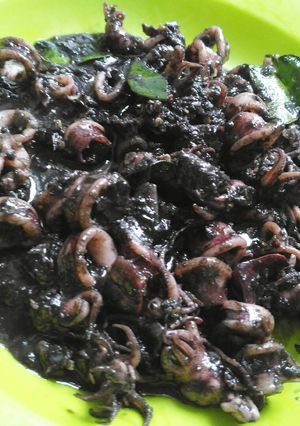 Foto resep Cumi Tinta Hitam Pedas