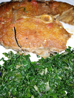 A picture of Saute' spinach.