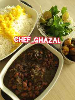 عکسی از دستور قورمه سبزی