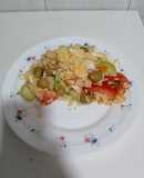 Ensalada de arroz y gambas