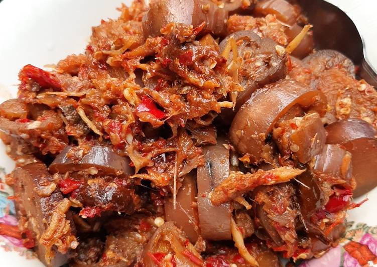 Bagaimana Menyiapkan Balado terong teri medan pwedes 🤤, Enak