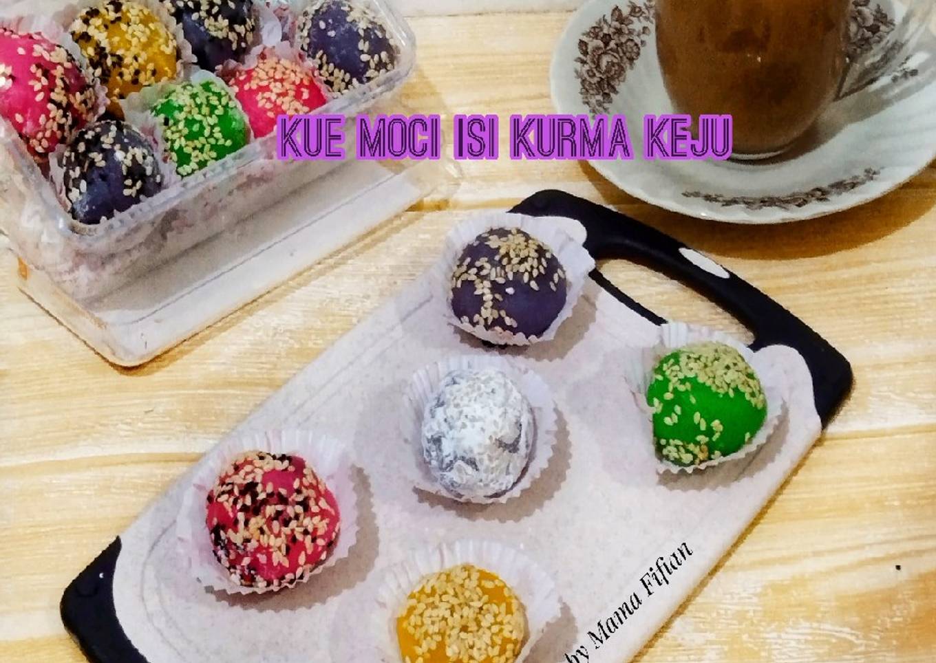 Kue Moci Isi Kurma Keju