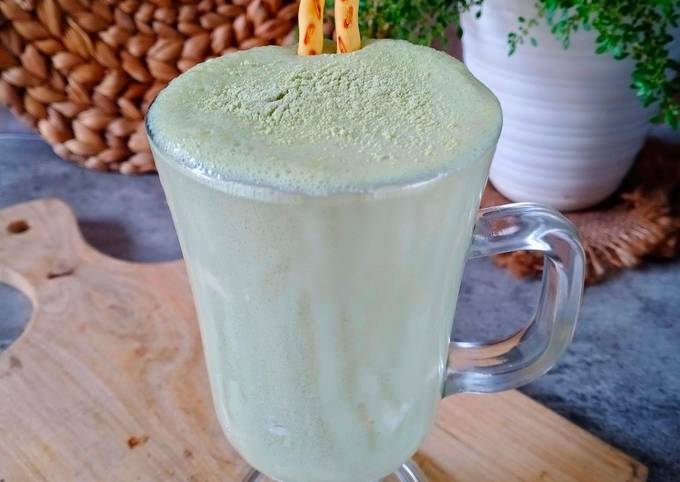 Bagaimana Membuat Drink ice chocolate matcha latte yang Bikin Ngiler