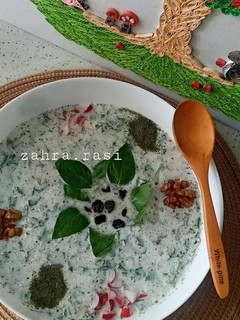 عکسی از دستور آبدوغ خیار 🥒🍃🥛