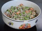 Une photo de truite riz