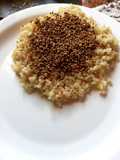 Arroz japonés con gomasio. (Curativo y extremo Yang)