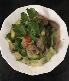 bao tử cá basa xào dưa