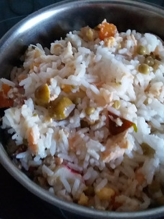 Una foto de Ensalada de arroz por el chef David rico rico arribererchi