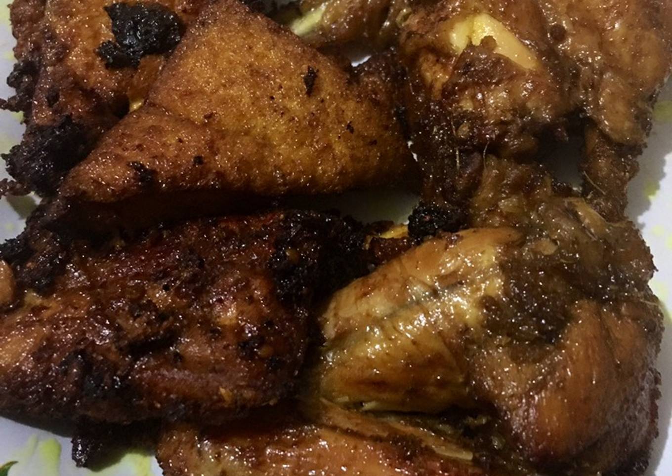 Sayap ayam tahu tempe special bacem