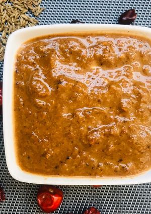 A picture of Roasted and spicy chutney.