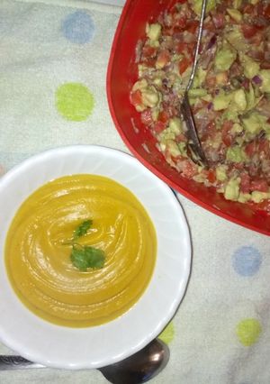A picture of Pumpkin soup.